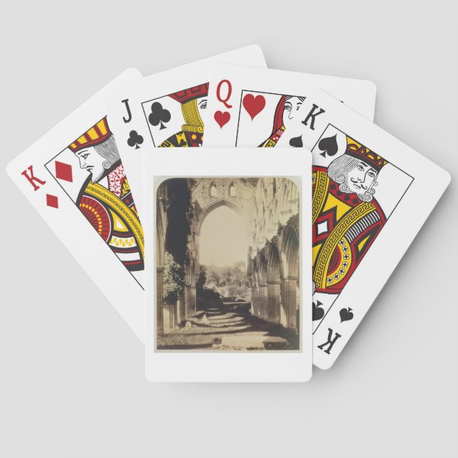 Jeu De Cartes Abbaye de Rievaulx, Yorkshire du Nord, 1854 (photo (dos)