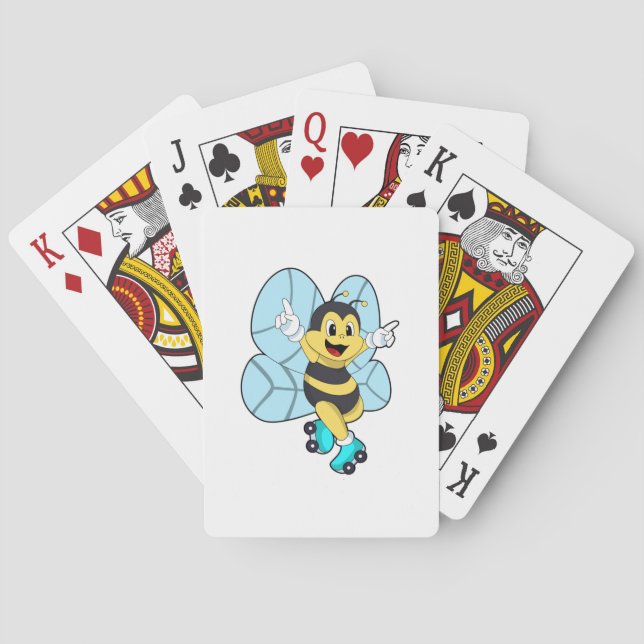 Jeu De Cartes Abeille à roulettes (dos)
