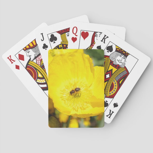 Jeu De Cartes Abeille baignée de jaune (dos)