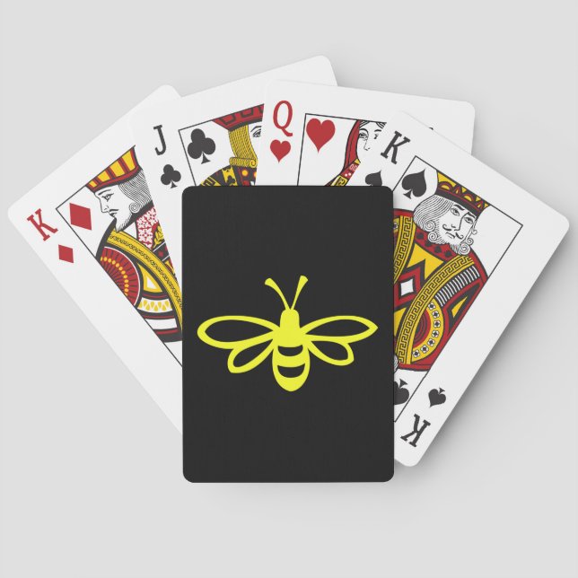 Jeu De Cartes Abeille (citron coloré) (dos)