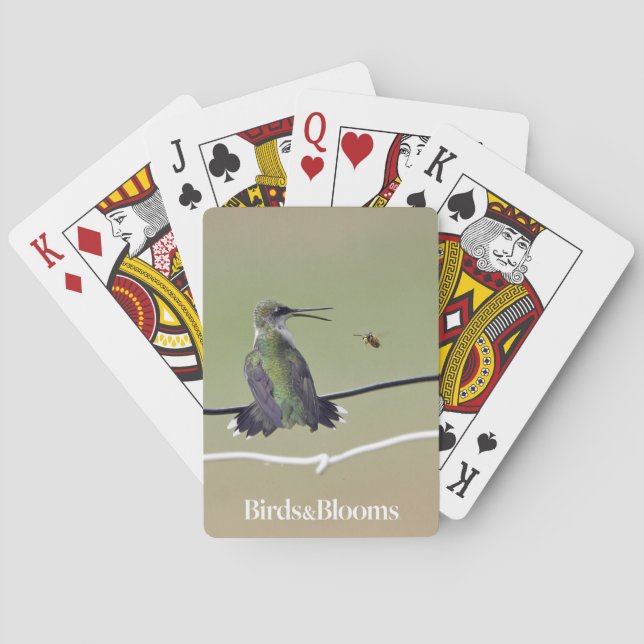 Jeu De Cartes Abeille de colibri et de miel (dos)
