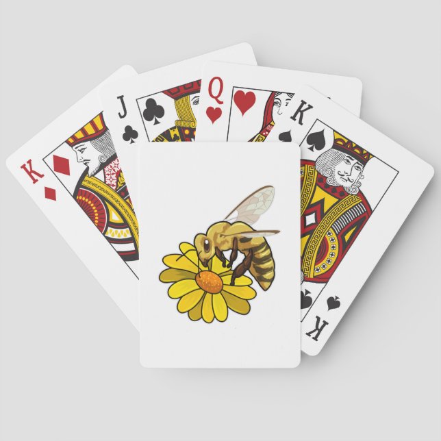 Jeu De Cartes Abeille en fleurs (dos)