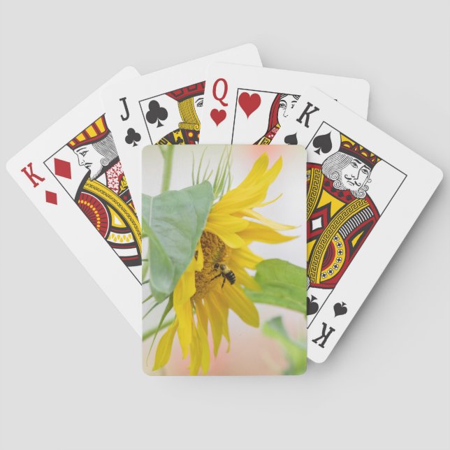 Jeu De Cartes Abeille et tournesol (dos)