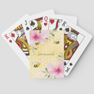 Jeu De Cartes abeille jaune abeille nom rose floral