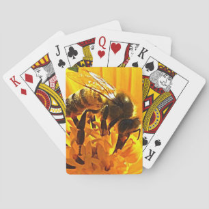 Jeu De Cartes Abeille sur une Fleur