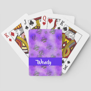 Jeu De Cartes Abeilles violettes à motifs