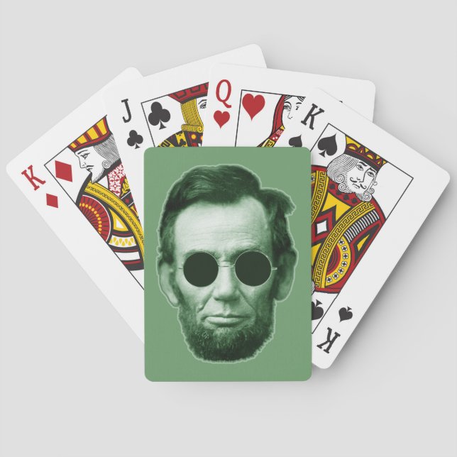 Jeu De Cartes Abraham Lincoln - Vert (dos)