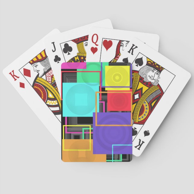 Jeu De Cartes Abrégé sur néon (dos)