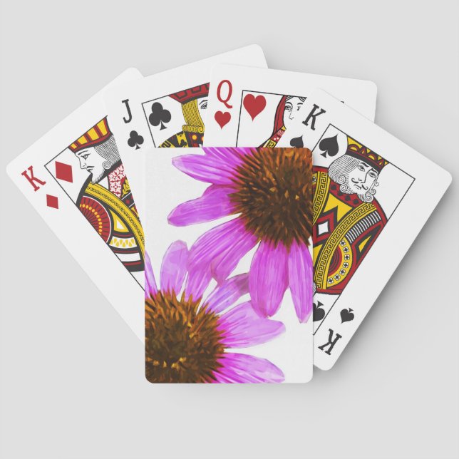 Jeu De Cartes Abrégé sur pourpre fleur d'echinacée (dos)