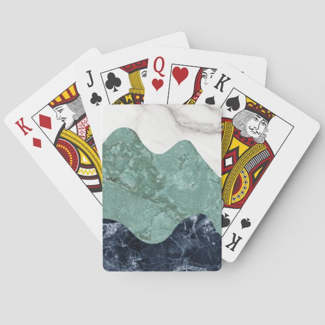 Jeu De Cartes Abréviation de Marble Wavy (dos)