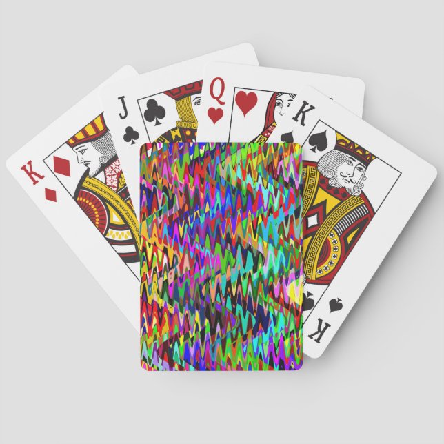 Jeu De Cartes Abstract Mosaic Wave Pattern #4 (dos)