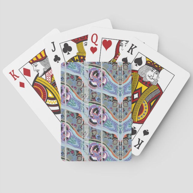 Jeu De Cartes Abstract pattern background, seamless illustration (dos)