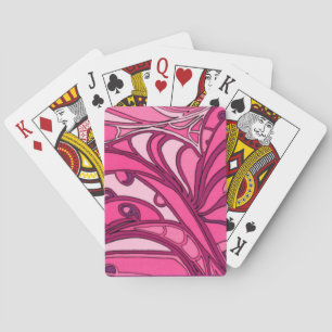 Jeu De Cartes Abstract Pink Panel Painting