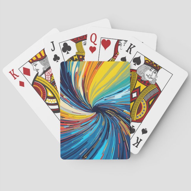 Jeu De Cartes Abstrait de couleur (dos)