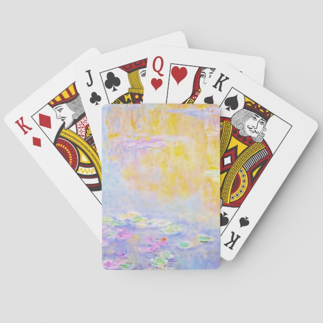 Jeu De Cartes abstrait, nénuphars de Monet 7 (dos)
