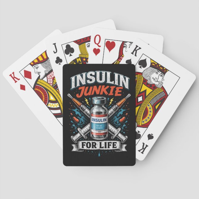 Jeu De Cartes Accro à l'insuline pour la vie (dos)