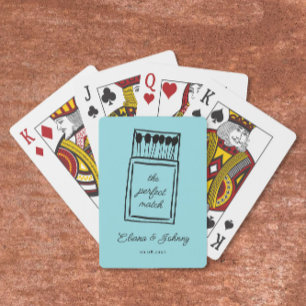 Jeu De Cartes Accueil du Mariage de Matchbook Parfait