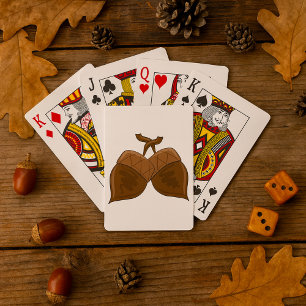 Jeu De Cartes Acorns Rustique Forêt d'automne Nature