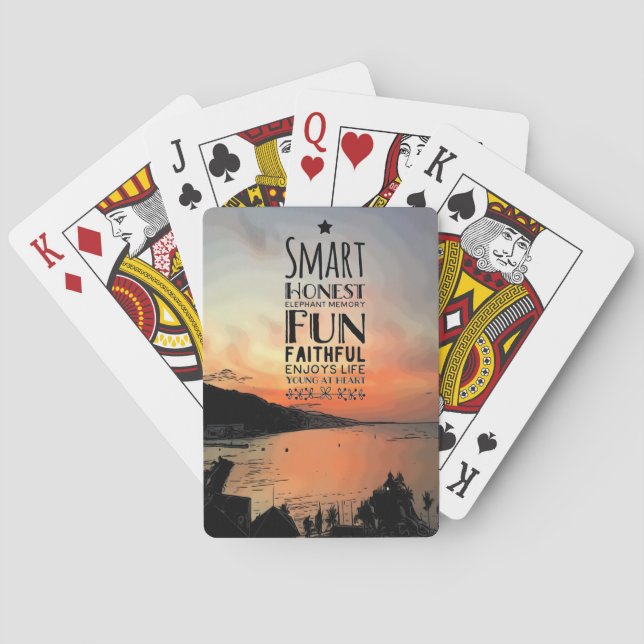 Jeu De Cartes Acronyme de Sheffey (dos)