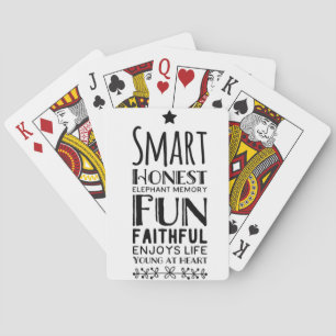 Jeu De Cartes Acronyme de Sheffey avec une étoile