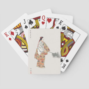 Jeu De Cartes Acteur pièce Hanjo japan peinture d'art Kogyo Tsuk