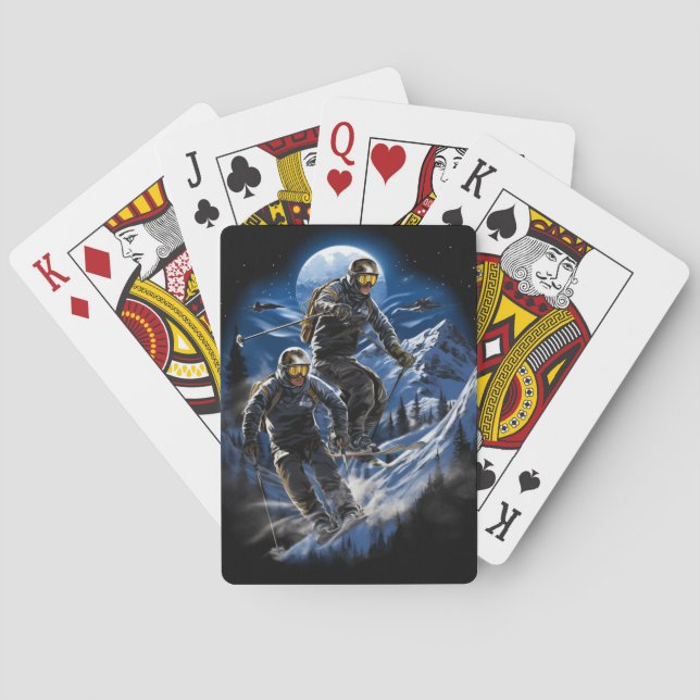 Jeu De Cartes Action de ski (dos)