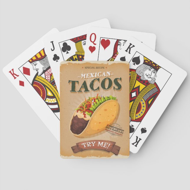 Jeu De Cartes Ad Taco vintage (dos)