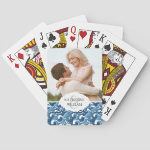 Jeu De Cartes Add Your Name Abstract Waves