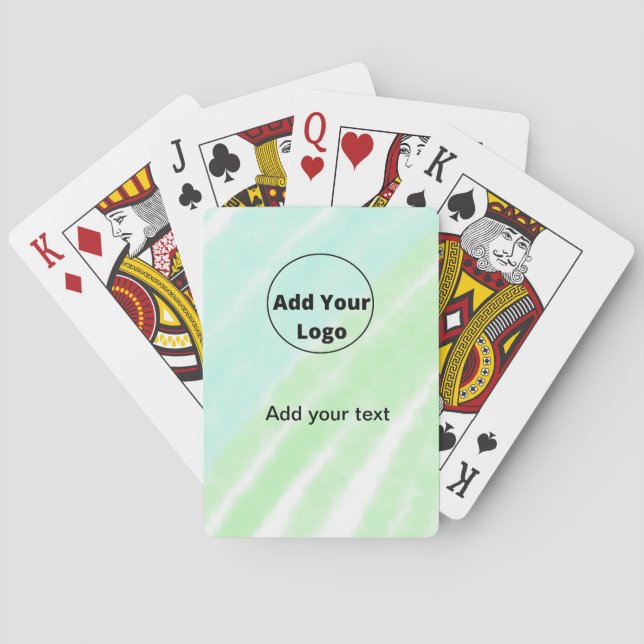 Jeu De Cartes add your text simple minimal custom add your logo  (dos)