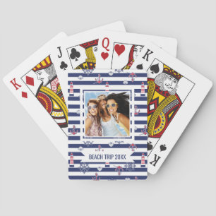 Jeu De Cartes Additionnez votre nommé par le motif de mer