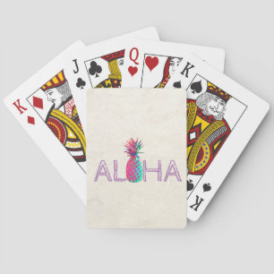 Jeu De Cartes Adorable Aloha Ananas Hawaïen