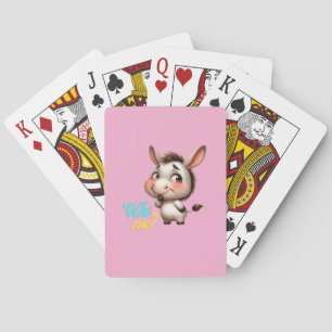 Jeu De Cartes Adorable âne pour Noël 2024 - Cadeau parfait