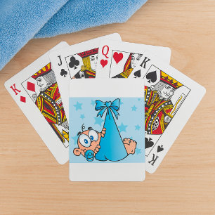 Jeu De Cartes Adorable Baby Boy avec Pacifier dans une fronde