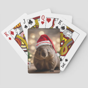 Jeu De Cartes adorable Noël Wombat,