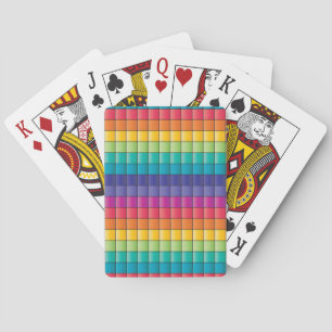 Jeu De Cartes Adorable Super sucré Cubes colorés