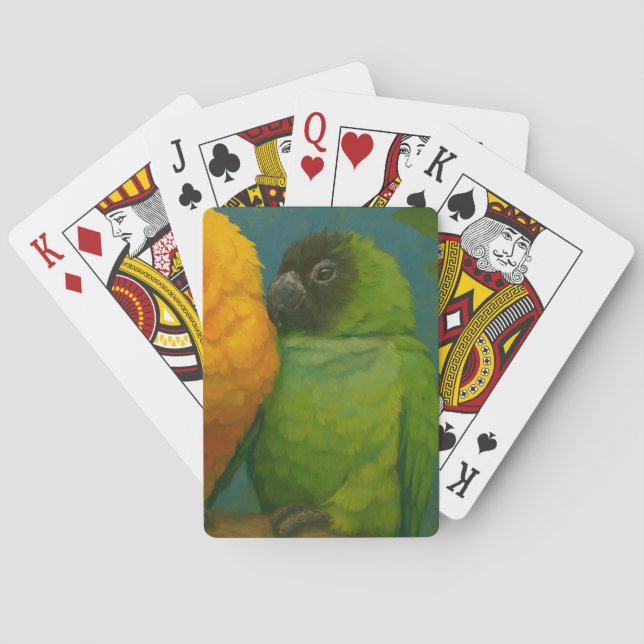 Jeu De Cartes Affection tropicale - Perroquets dans la lumière f (dos)