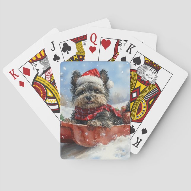 Jeu De Cartes Affenpinscher Chien dans la corniche laissez-le ne (dos)