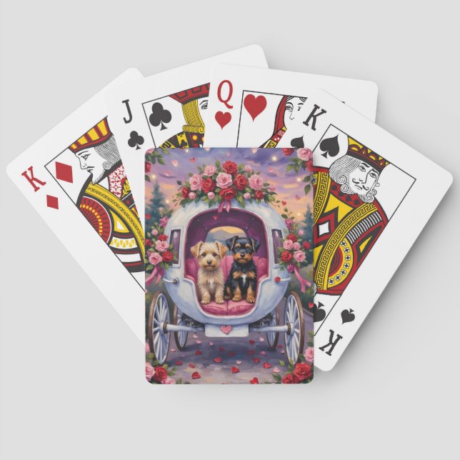 Jeu De Cartes Affenpinscher Dog Valentine's Day (dos)