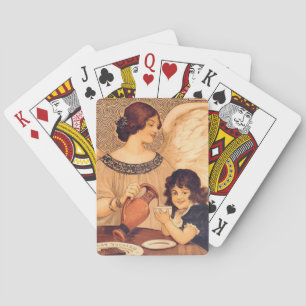 Jeu De Cartes Affiche Antique d'Ange au Chocolat Français : Art 