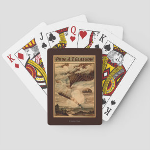 Jeu De Cartes Affiche chaude de théâtre de cirque de ballon à