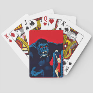 Jeu De Cartes Affiche de film Iconique Roi Kong Singe Géant Mons