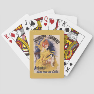 Jeu De Cartes Affiche promotionnelle d'apéritif de Quinquina