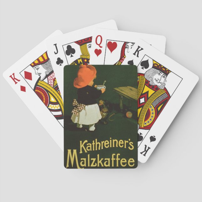 Jeu De Cartes Affiche publicitaire pour 'Kathreiner's Malt Coffe (dos)