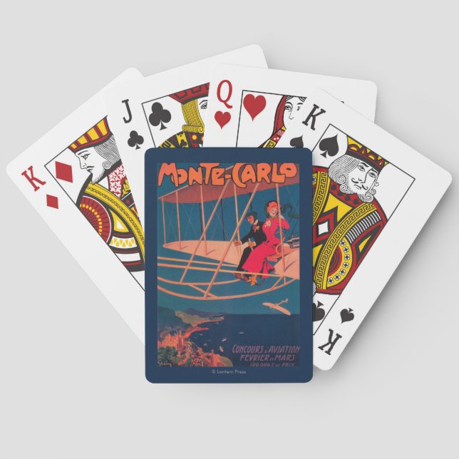 Jeu De Cartes Affiche sportive d'aviation (dos)