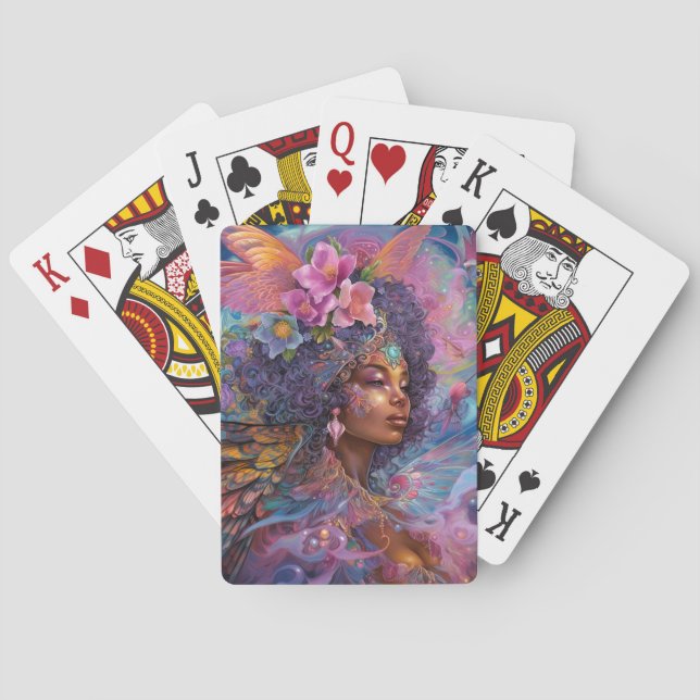 Jeu De Cartes African American Black Goddess Queen Imaginaire Ar (dos)