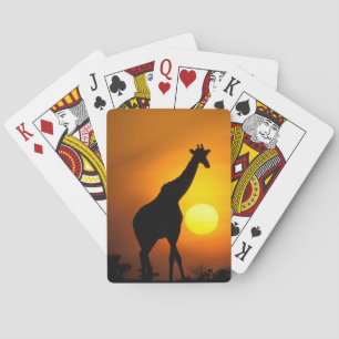 Jeu De Cartes Afrique, Kenya, Masai Mara. Girafe (Giraffa