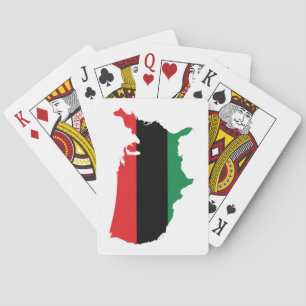 Jeu De Cartes Afro-Américain _ Couleurs rouge, noir et vert