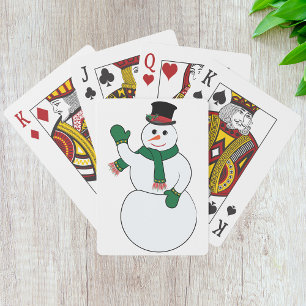 Jeu De Cartes Agiter Snowman Jouer aux cartes