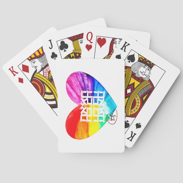 Jeu De Cartes Ahava Love Pride Art (dos)
