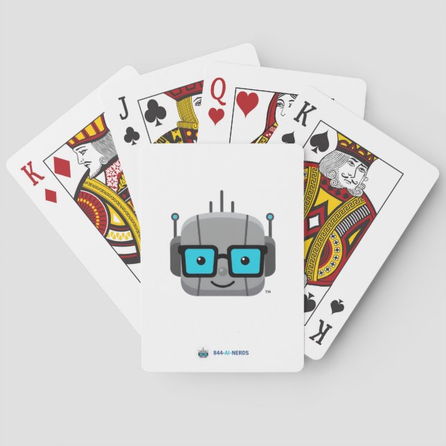 Jeu De Cartes AI Nerd Playing Cards: Deal with Intelligence (dos)